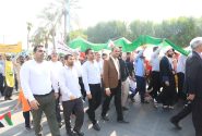 حضور مدیرکل و کارمندان نوسازی مدارس استان هرمزگان در یوم الله 13 آبان