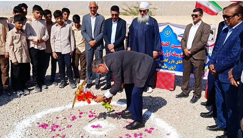 برگزاری آیین کلنگ زنی دبیرستان متوسطه اول دکتر چمران انگوران