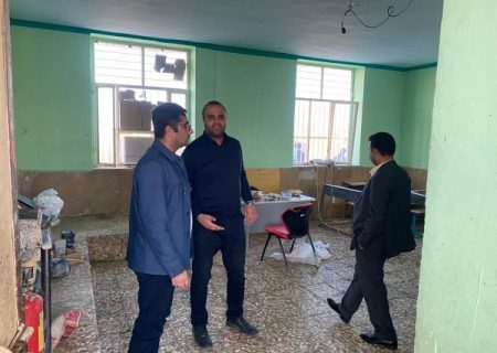 بازدید از مدارس آسیب دیده طی سیل اخیر در شهرستان سیریک