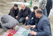 بازدید رییس سازمان نوسازی مدارس کشور از گلزار شهدای دانش‌آموز شجره طیبه میناب