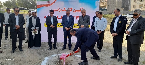 با حضور استاندار هرمزگان انجام شد؛برگزاری آیین کلنگ‌زنی مدرسه ۱۲ کلاسه «نیکان کاوه»