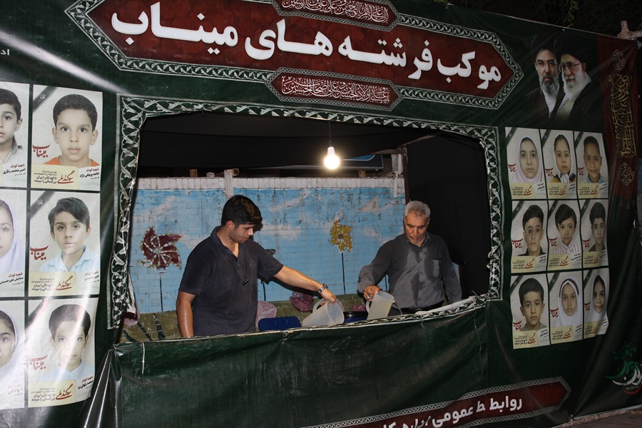 برپایی موکب اربعین حسینی اداره‌کل نوسازی مدارس استان هرمزگان