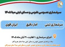 سرشماری عمومی نفوق و مسکن ثبتی مبنا 1405